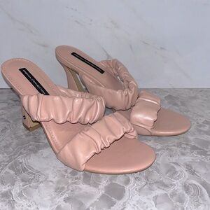 French connection crystal pink dress sandals 8.5